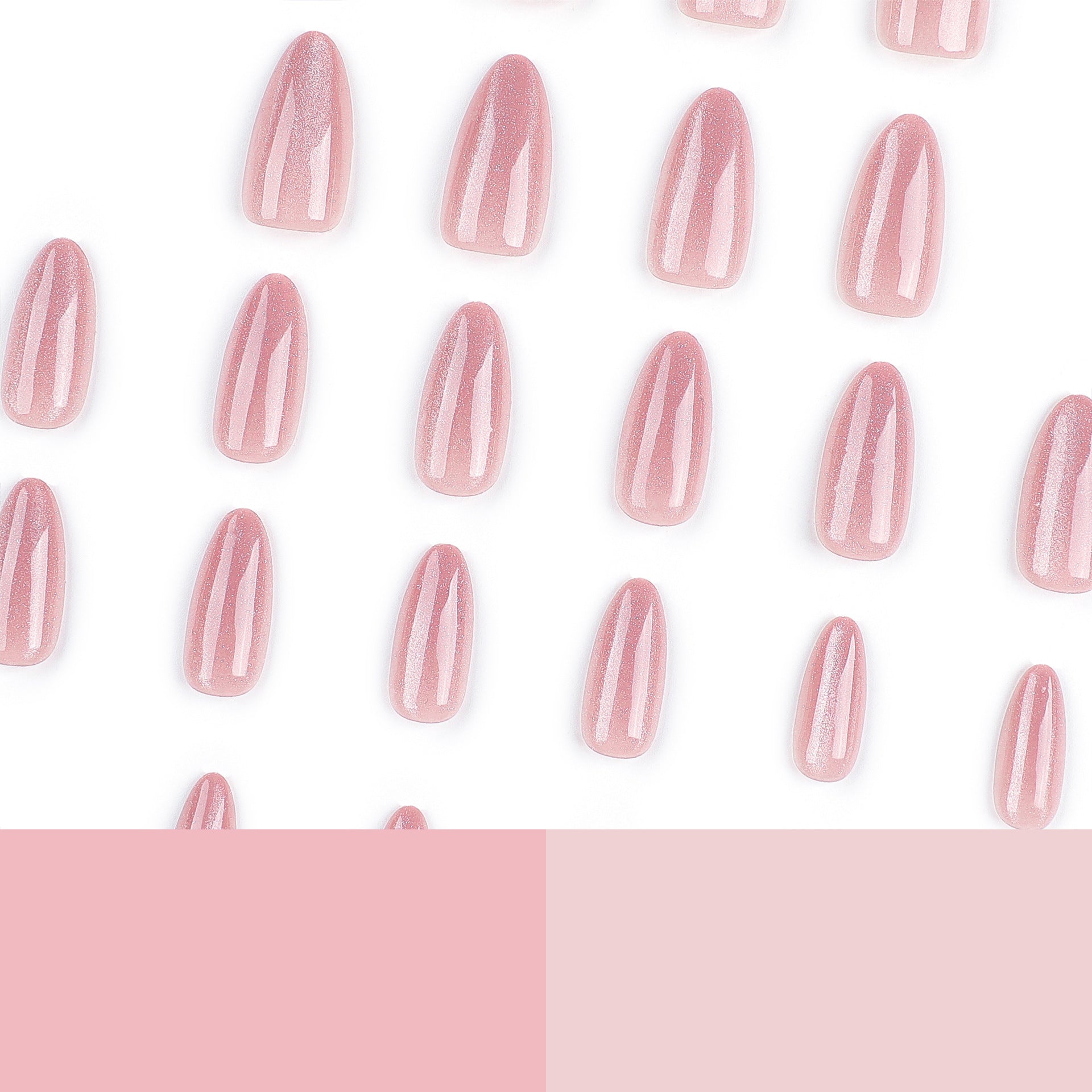 可拆式成品甲片 裸粉少女風 貓眼 亮色 批發｜365nails