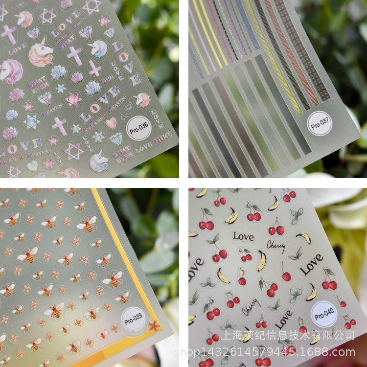 365nails: "Fleur aquarelle rose et violette" – Stickers nail art