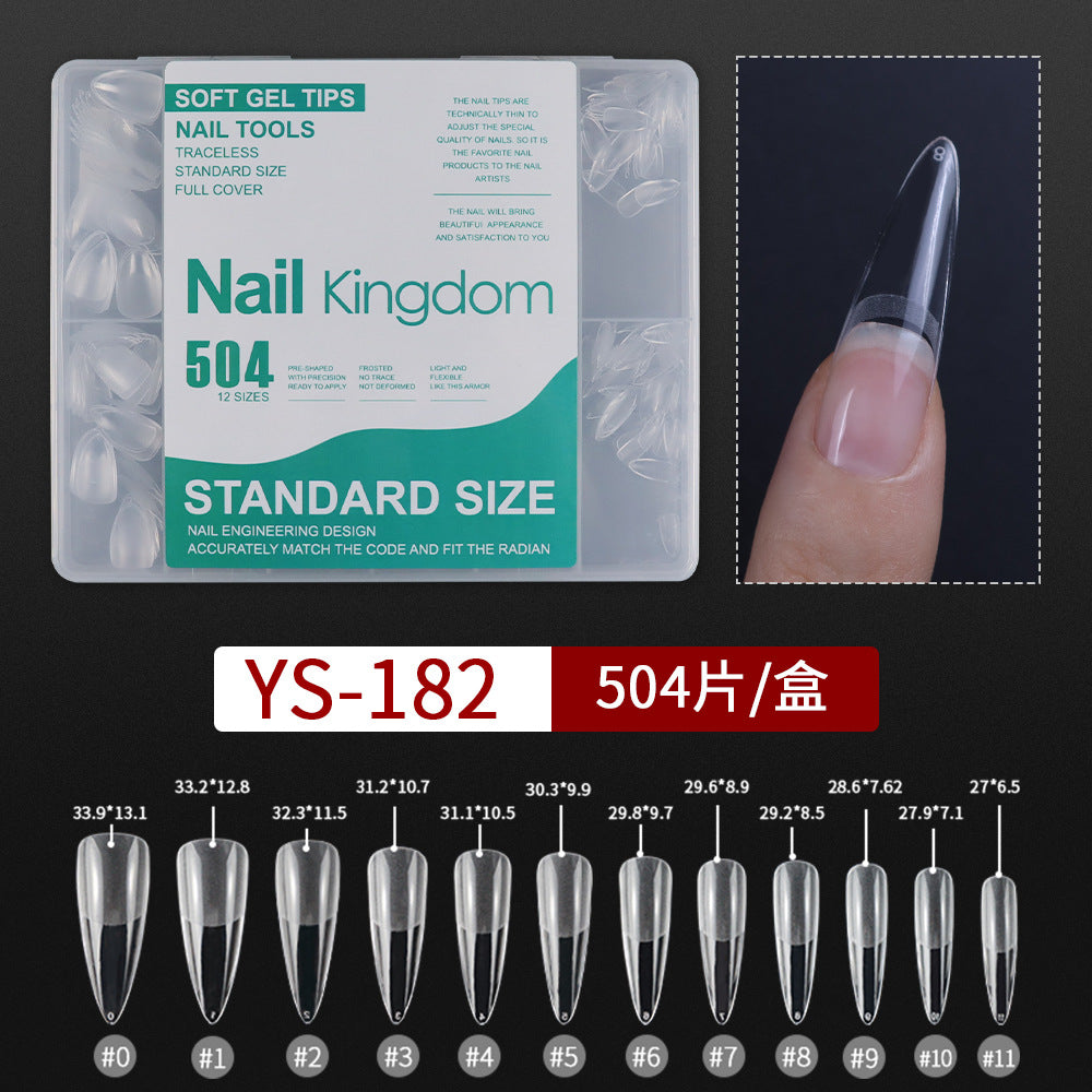 365nails 240PCS 跨境熱銷款｜免銼無縫軟凝膠甲片（半霧/全霧可選）