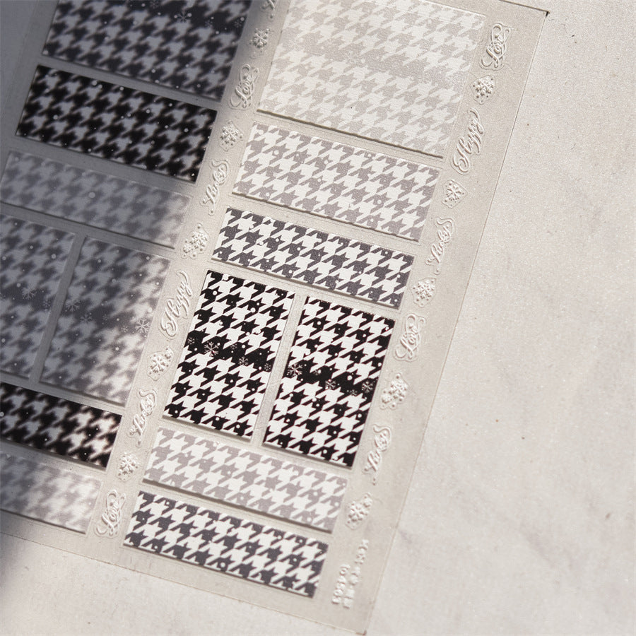 365nails: "Houndstooth Pattern" – nail art stickers