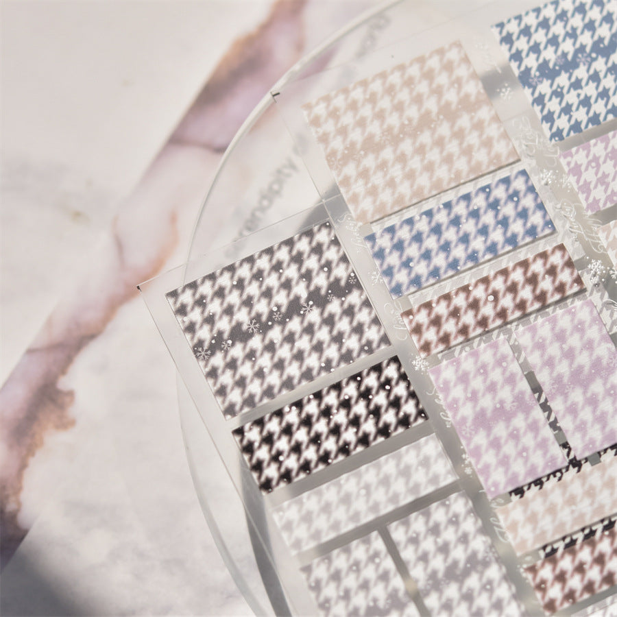 365nails: "Houndstooth Pattern" – nail art stickers