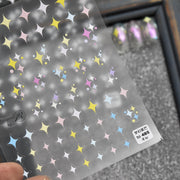 365nails : « Étoile Pastel Rêveuse Scintillante » – Autocollants pour ongles