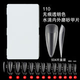 365nails 504PCS Half-Matte Seamless Nail Tips | Ultra-Thin Multi-Shape Nail Extension Set