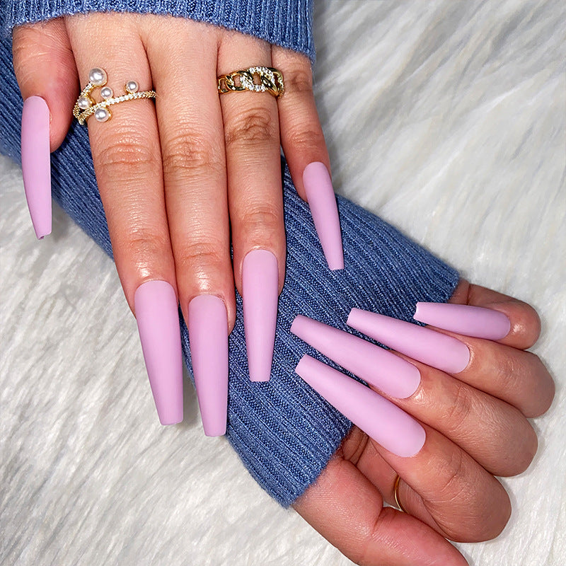 Long Solid Color Frosted Long Ballet Collection Nail Art  Art Wholesale Nail Art ｜365nails