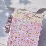 Thousand Li Mountains Collection: "Holographic Mountains & Clouds" – 3D Embossed Nail Sticker