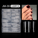 Nail Tips Crystal toenail nail mold with scale extension nail mold, foreign trade special nail mold 120 pieces