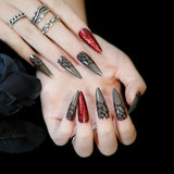 Unhas postiças tridimensionais para Halloween, unhas 3D, folhas de unha de morcego e aranha, atacado ｜ 365nails