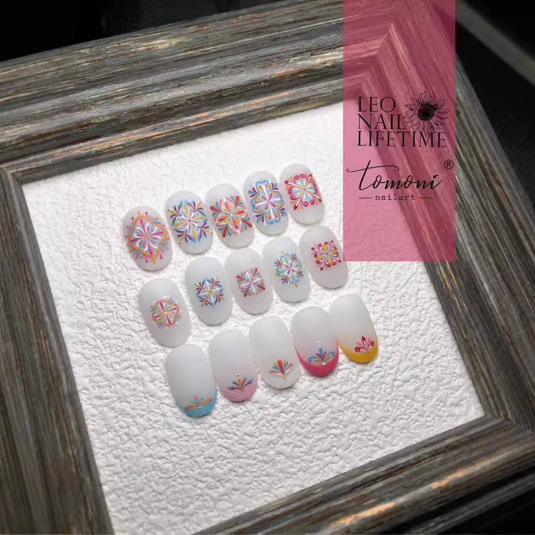 365nails: "보헤미안 플로럴 만다라" – 네일 아트 스티커