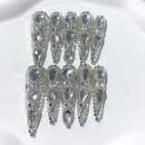 Full Crystal Extra Long Press On Nails