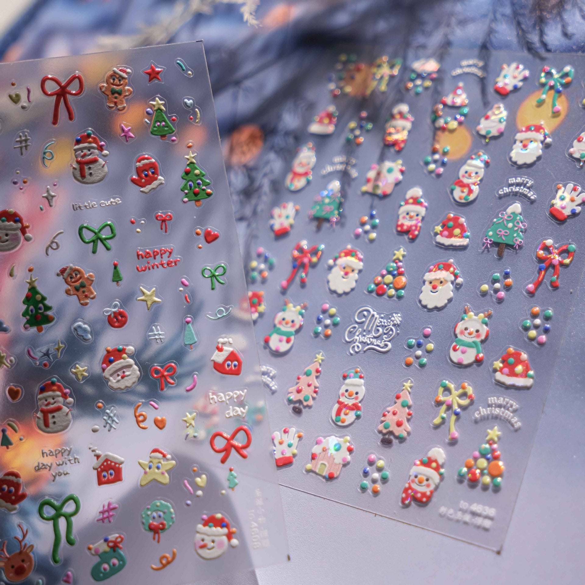 365nails: "Colorful Mini Christmas" – nail art stickers