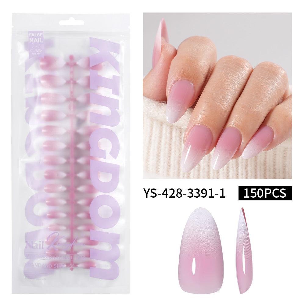 Nail Tips Europe and the United States  gradual change press on nails, simple water drop nail spray removable fake nail 150 pieces prefabricated nail