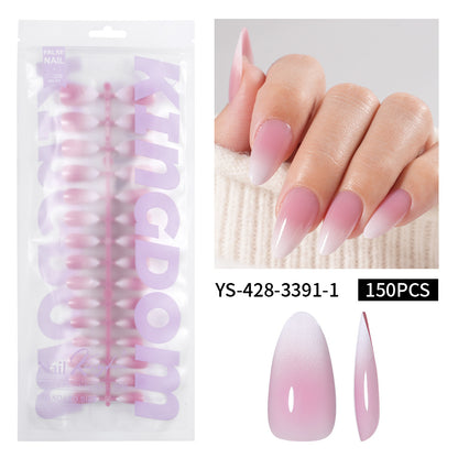 Nail Tips Europe and the United States  gradual change press on nails, simple water drop nail spray removable fake nail 150 pieces prefabricated nail