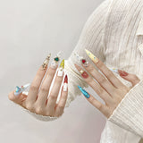 Pure handmade press on nails   nail art fake nails beauty | 365nails