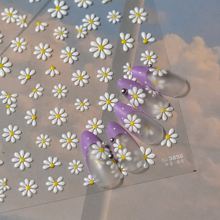365nails: "젤리 데이지 꽃" – 네일 아트 스티커