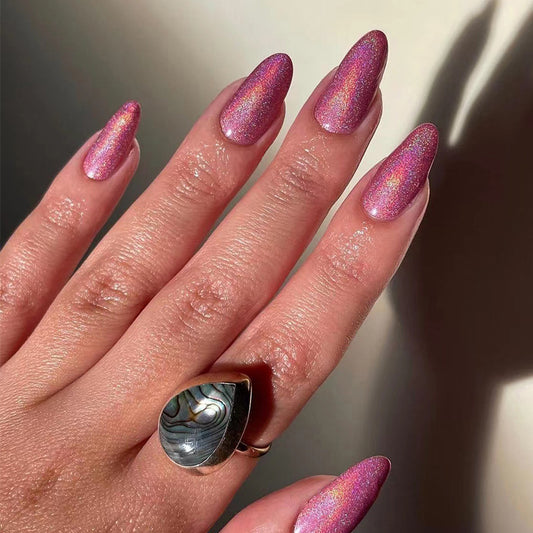 press on nails pads Aurora glitter powder nails patches press on nails pads wholesale nails pads wholesale nails products nails｜365nails