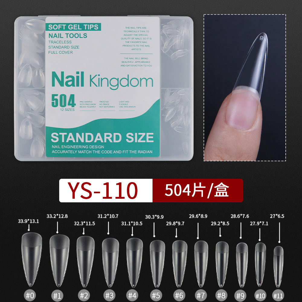 365nails 240PCS 跨境熱銷款｜免銼無縫軟凝膠甲片（半霧/全霧可選）