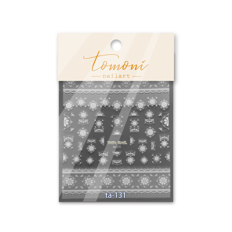 White Lace Damask – 5D Embossed Elegant Accent Set