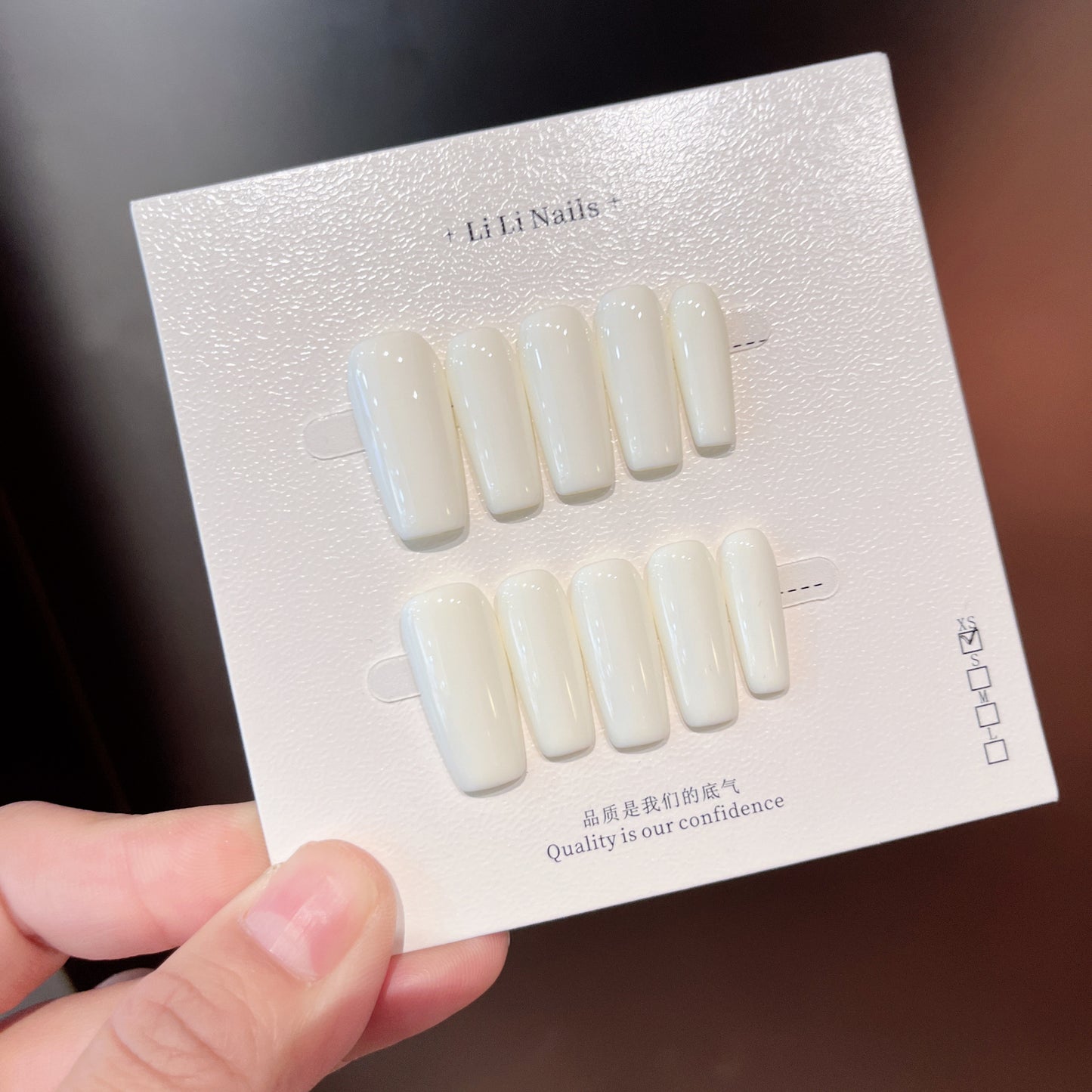 The Essential Solids | Medium Coffin | Handmade Press-on Nails