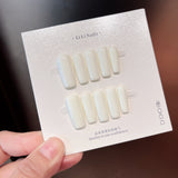 The Essential Solids | Medium Coffin | Handmade Press-on Nails