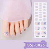 Semi-Cured Gel Nail Strips 3D Soft Glossy Toe Design (MOQ=3)