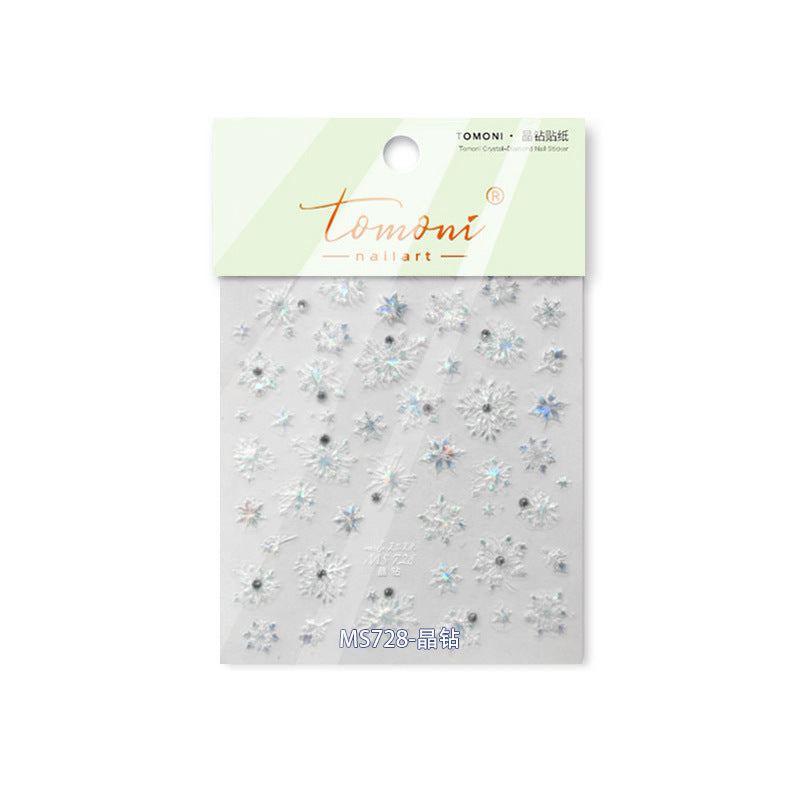 全息水晶雪花 — 冬日仙子美甲套組
