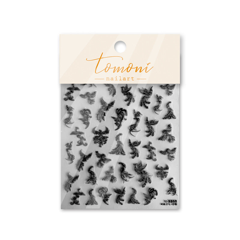 365nails: "Chinese Auspicious Cloud Embossed" –Nail Art Stickers
