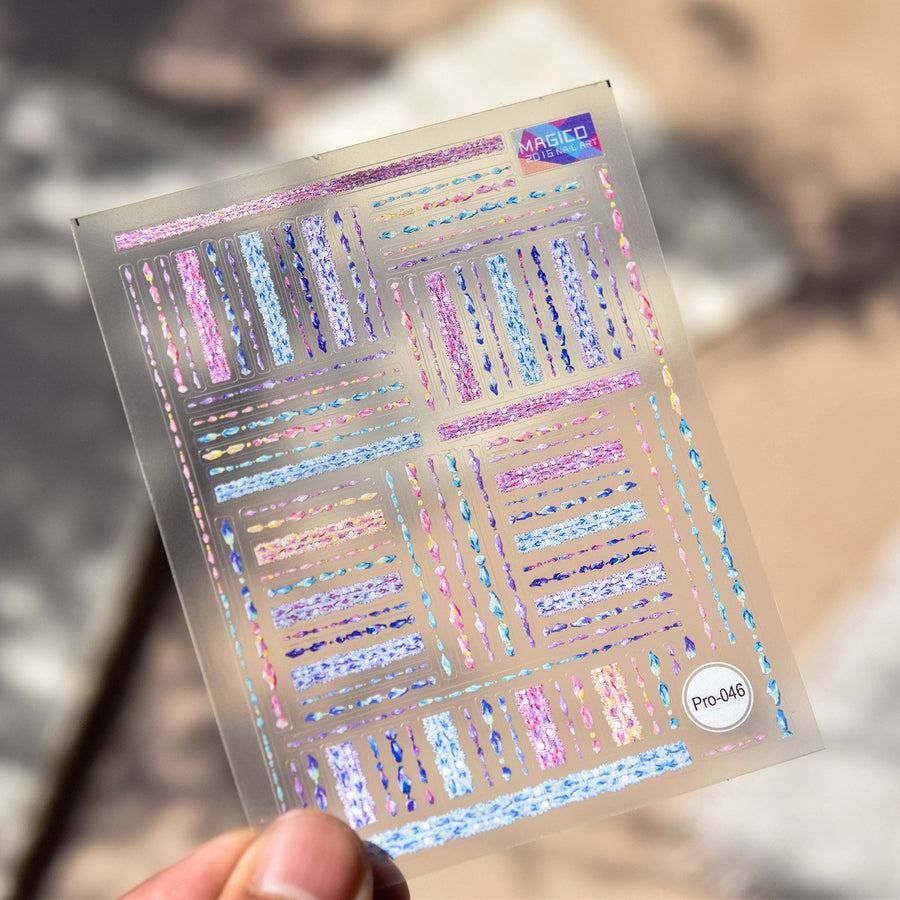 365nails: 화이트 레이스 꽃무늬 – 네일 아트 스티커