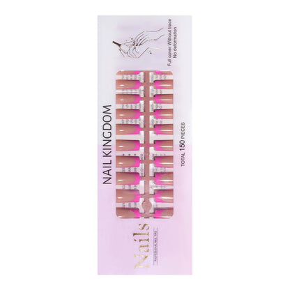 Nail Tips French press on nails  explosion five-color rectangular versatile removable patch manicure 150 pieces fake nail piece