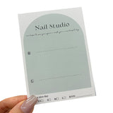 Artistic White Display Cards for Press On Nail Presentation (MOQ=50)