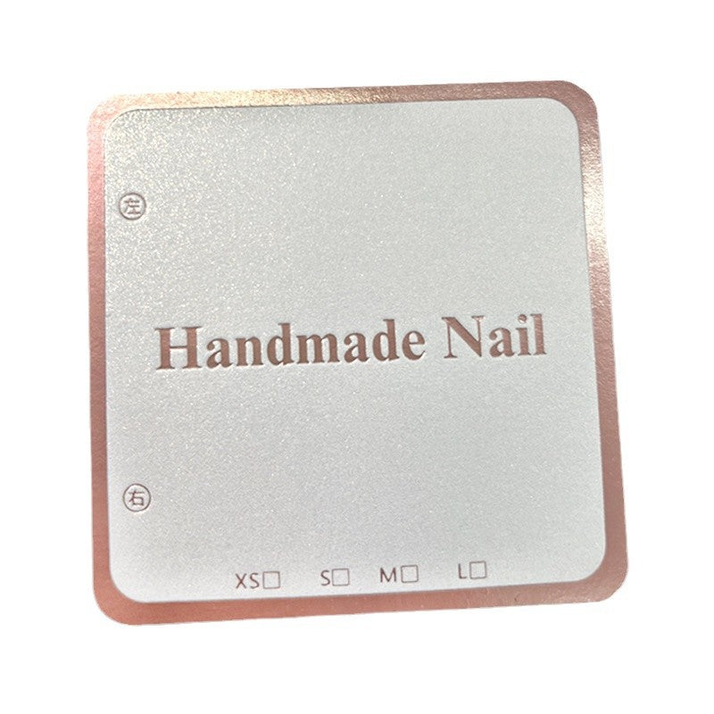 Pearlescent Foil Display Cards for Press On Nail Presentation (MOQ=50)