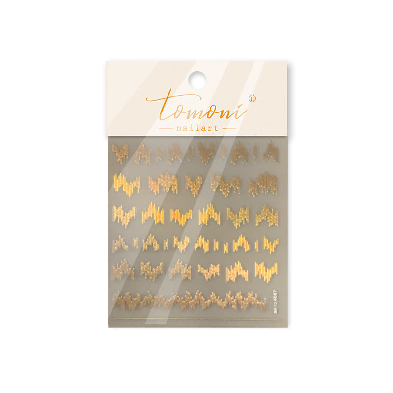 365nails: "Gradient Heartbeat Line" – nail art stickers