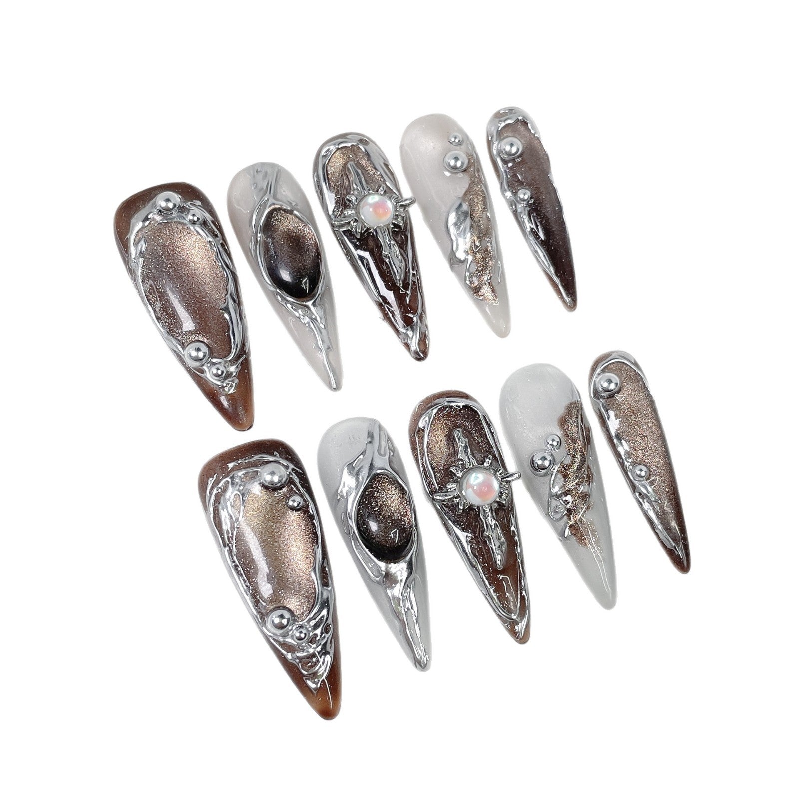 Molten Halo Series Press-On Nails
