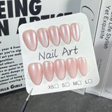 Pearl Blush Short Almond Press-On Nails