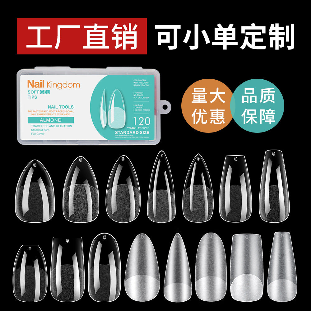 Nail Tips Nail pads are transparent and semi-matte, fully pasted, ultra-thin and non-marking, extended, and 240 full-size fake nails are free of engraving and grinding.