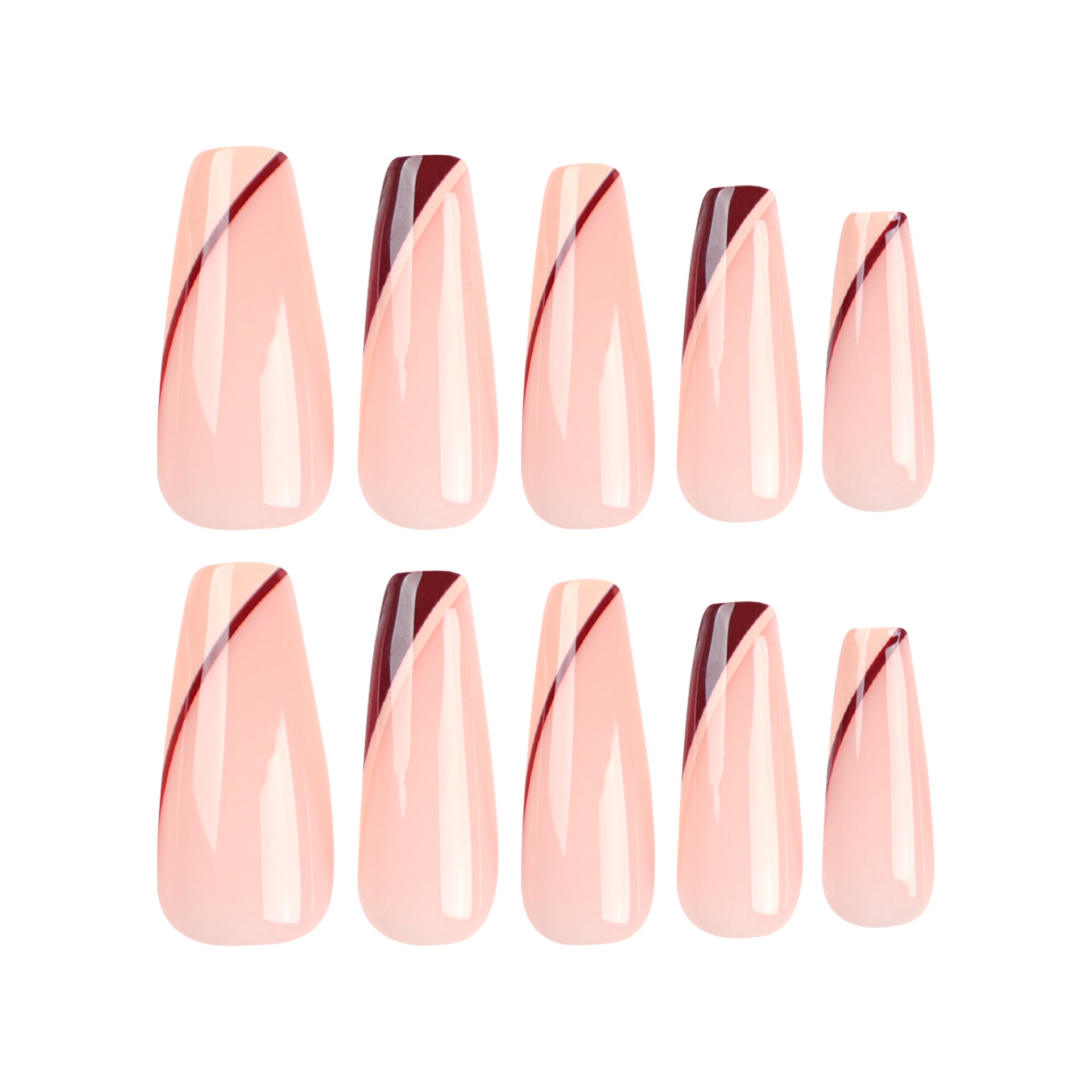 芭蕾風美甲藝術片｜穿戴甲成品｜365nails