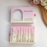 Press‑On Nail Drawer Box with Clear Window – Thick Paper Gift Packaging Box