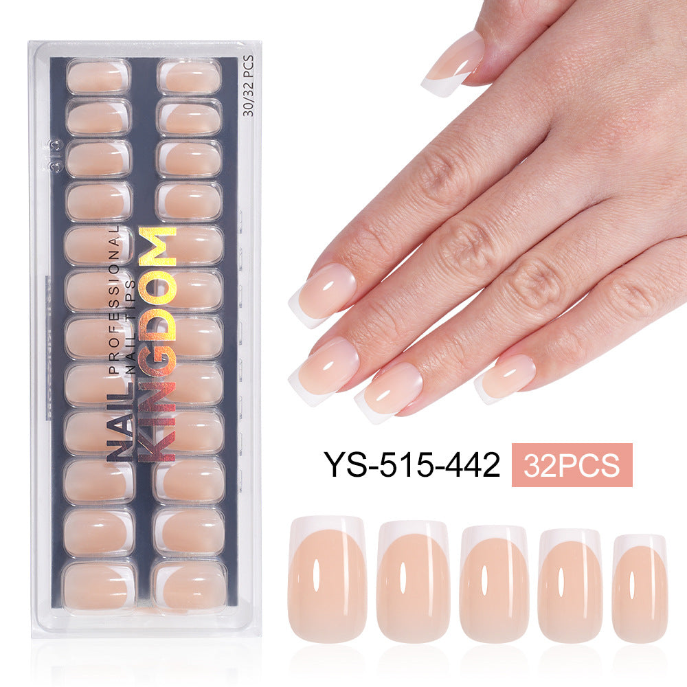 "Classic White French" - Timeless 32Pcs Press-On Nails Set