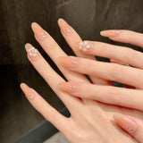 Three-dimensional carved removable fake nails manicure sticker pure handmade press on nails | 365nails