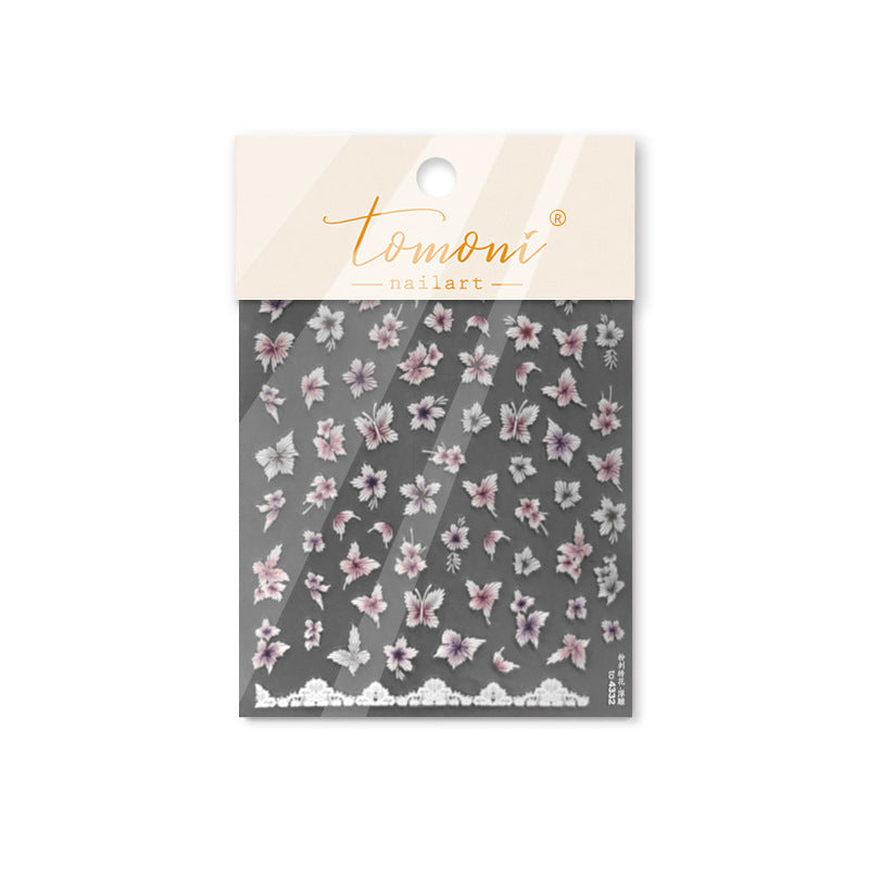 365nails: "White Lace Butterfly" – nail art stickers