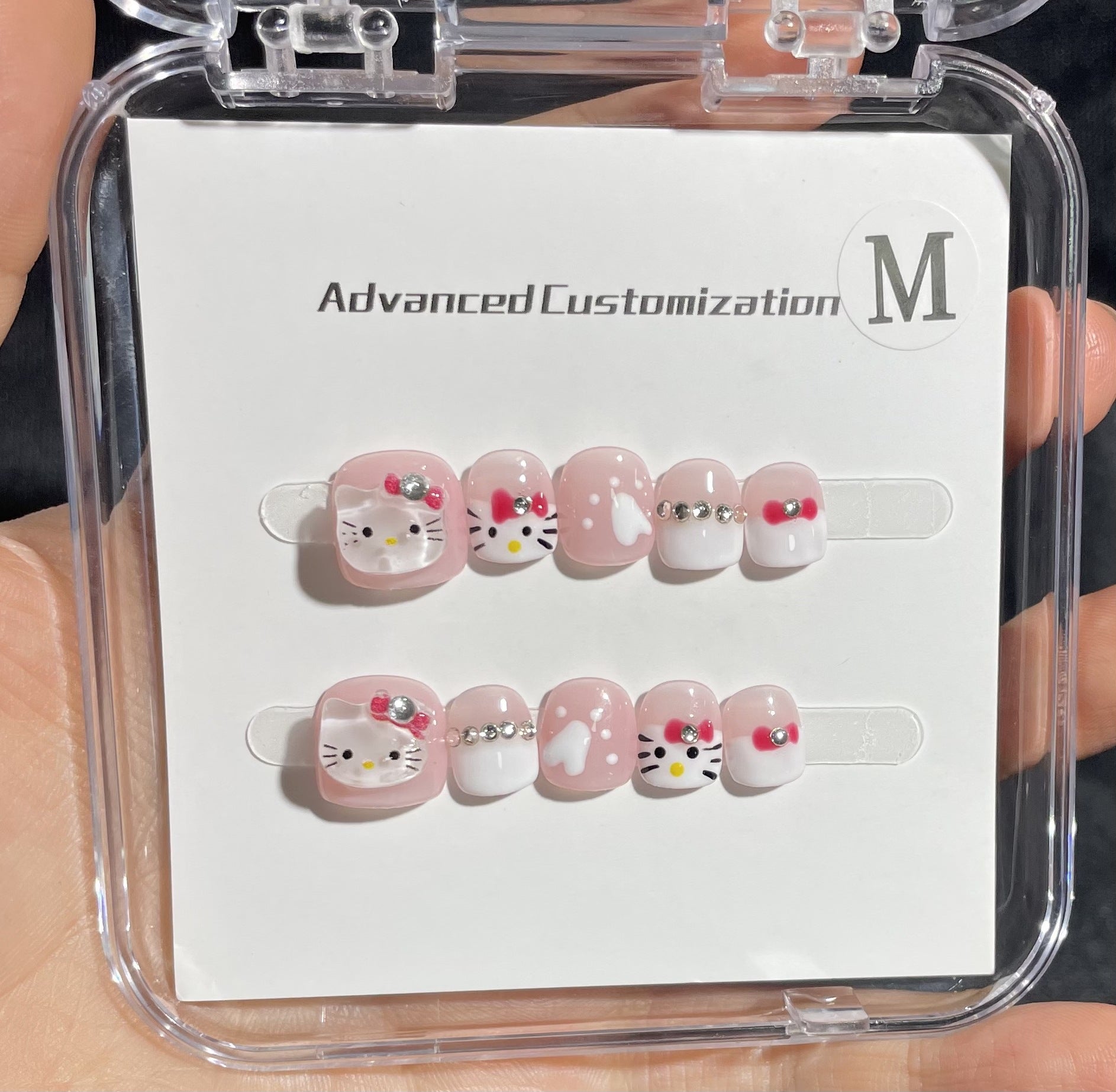 甜美卡通糖果兒童穿戴甲綜合套組