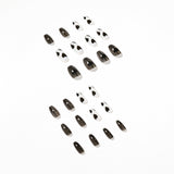 Viento frío ahumado Corazón de espada con arte de uñas Arte de uñas terminado Parche de uñas postizas Parche de uñas removible Parche de uñas｜365nails