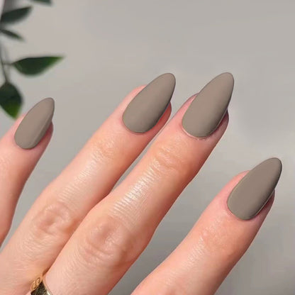 Factory direct sales solid color feel matte nail art wholesale nail art piece finished product press-on nails short nail piece nails｜365nails
