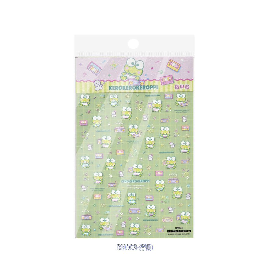 Sanrio Character Collection: "Kawaii Friends" – 3D Embossed Nail Sticker