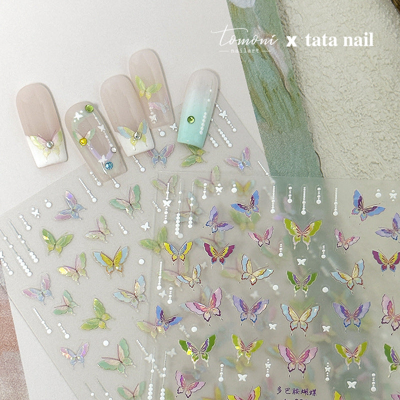 365nails: "Papillon holographique irisé" – Stickers pour ongles