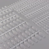 Nail Tips Hand-worn nail pads Transparent and seamless full-frosted nail pads Full-size nail pads 15 sample bags Patch nail art