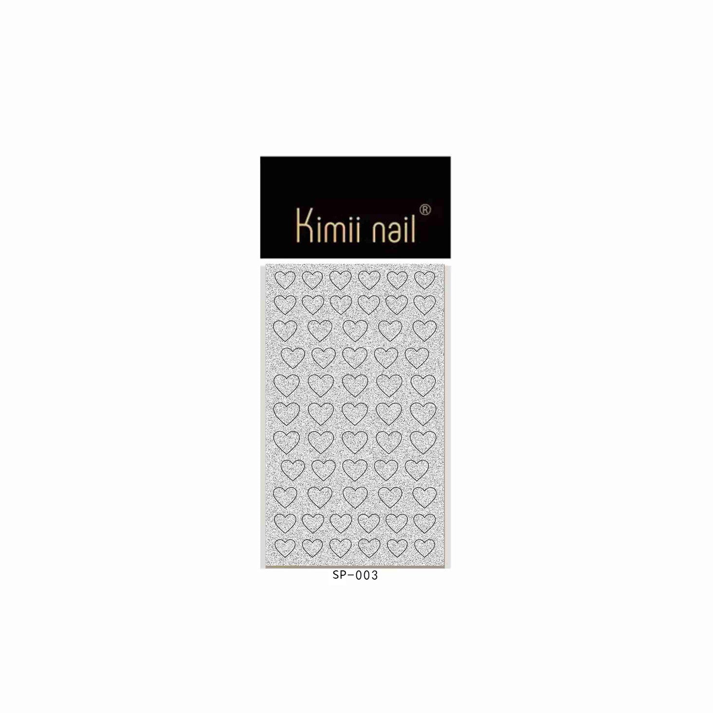 Glitter Outline Nail Sticker Collection – Minimalist Geometric & Festive Set