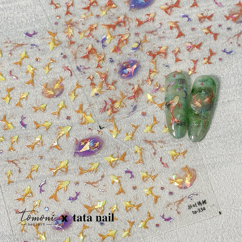 365nails: "Holographic Koi Fish" – Lunar New Year Nail Stickers