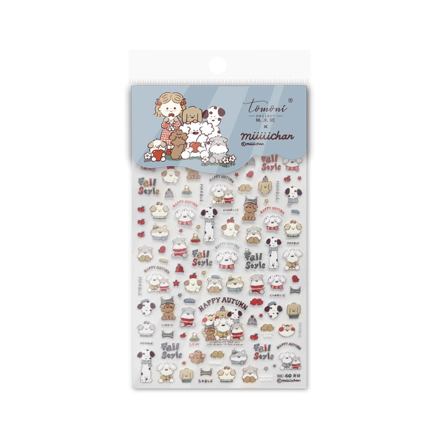 365nails: 「Miiiiichan 秋日小狗」 – 美甲貼紙