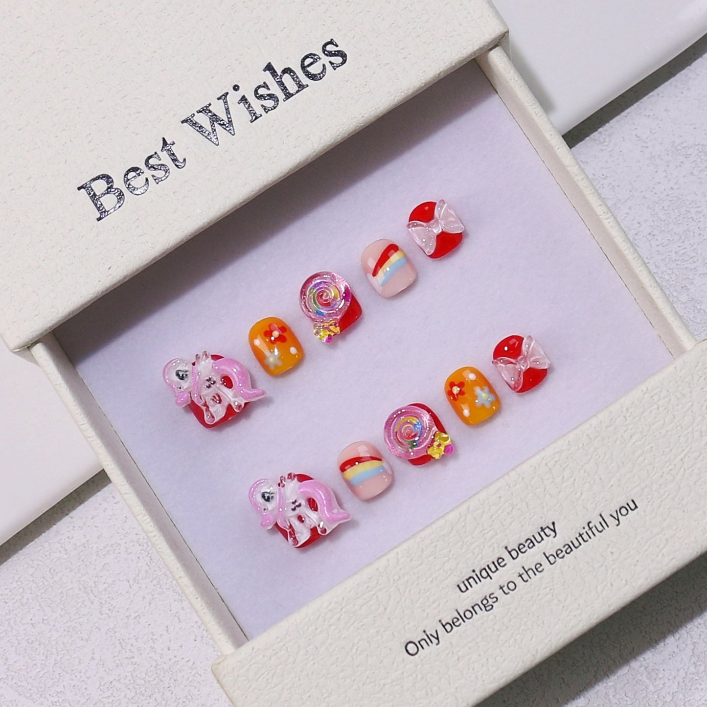 Children's special cute cartoon nail art 3-12 years old girls and children nail art film