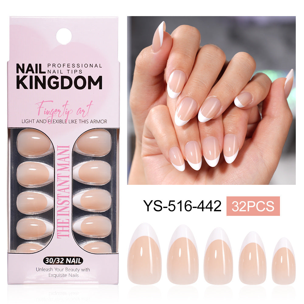 "Classic White French" - Timeless 32Pcs Press-On Nails Set